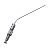 Frazier Suction Tube, 7 French (2.33mm), Angled 30 Degrees, Stylette, Thumb Plate Cutoff Hole, Working Length 4-1/2" (100mm), Overall Length 6-3/4" (171mm) 